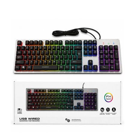 كيبورد مضيئ سلكي RGB