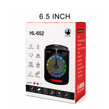 سبيكر INCH 6.5 HL-652 مضيئ