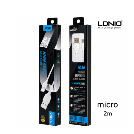 كيبل Micro سامسونج 2 متر LDNIO