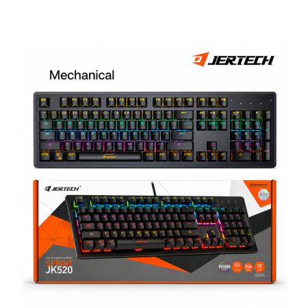 كيبورد ميكانيكال JERTECH RGB JK520 Gaming