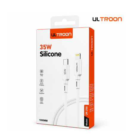 كيبل ايفون Type C To Lightning ULTROON 35W Silicone