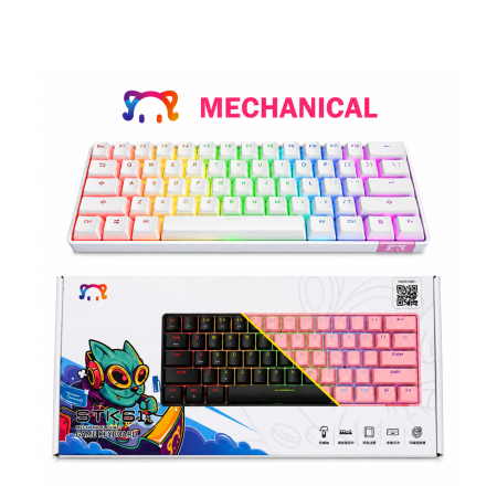 كيبورد ميكانيكال USB-C STK61 RGB Bluetooth Gaming
