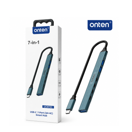 تحويلة Type C To 4Type C + 3USB PORTS HUB ONTEN