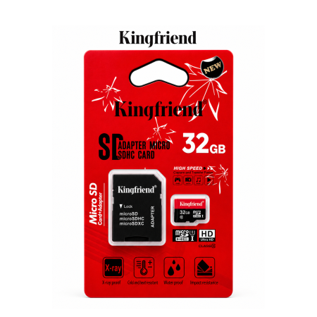 ذاكرة 32 جيجا بايت Micro SD + SD ADAPTER KINGFRIEND