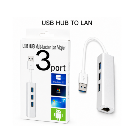 تحويلة نت USB To 3USB + LAN