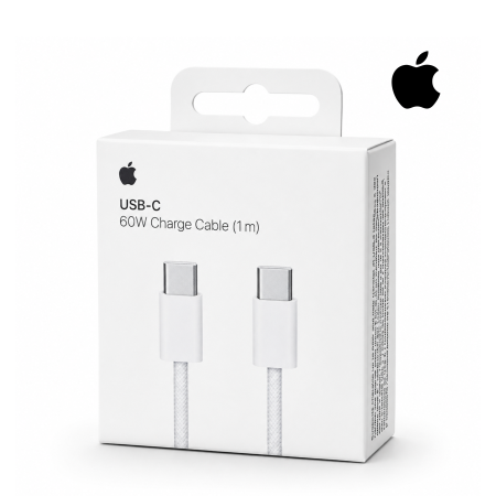 كيبل 1 متر قماش Type C To Type C APPLE 60W
