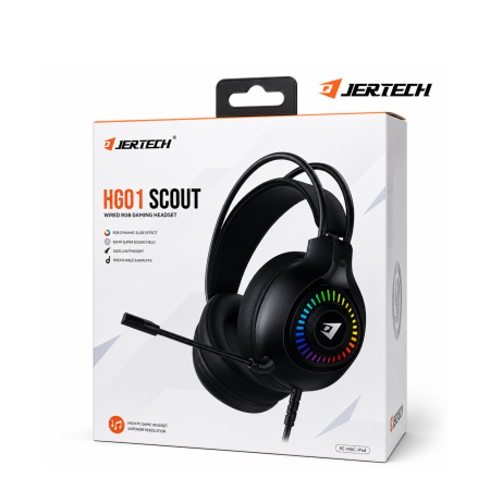 هيدفون Gaming 7.1 USB JERTECH RGB