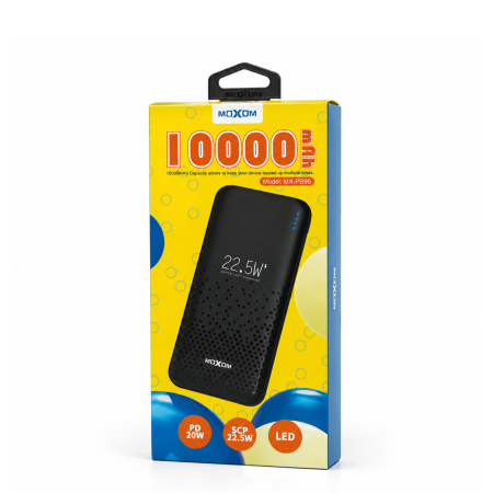 باوربانك 10000mAh MOXOM Fast Charge PD 20W