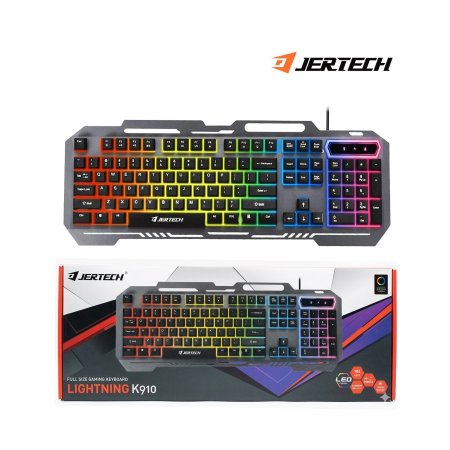 كيبورد قاعدة حديد سلكي Gaming مضيئ JERTECH K910