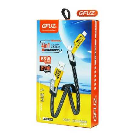 كيبل 4in1 67W Type C 27W Lightning 1.2M GFUZ