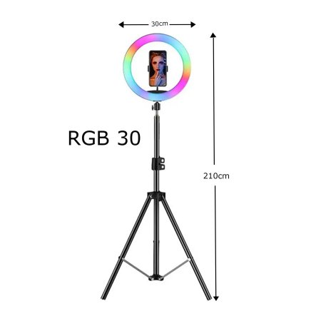 رينج لايت RGB Ring Light 30CM طول 2 متر