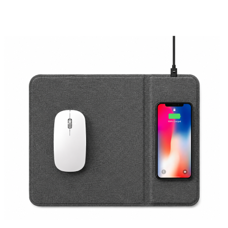 MousePad مع شاحن لاسلكي للموبايل