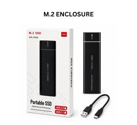 حاضنة M.2 ENCLOSURE لنقل المعلومات Type C