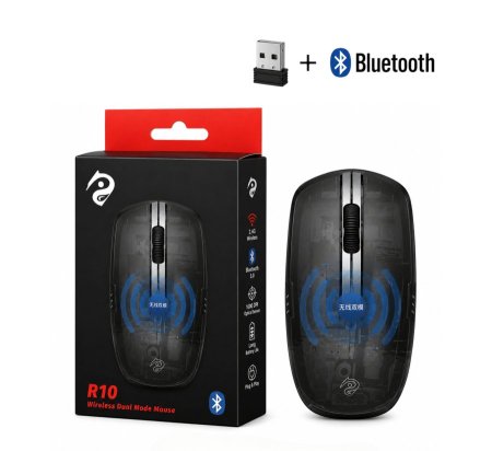 ماوس بلوتوث + USB لاسلكي R10