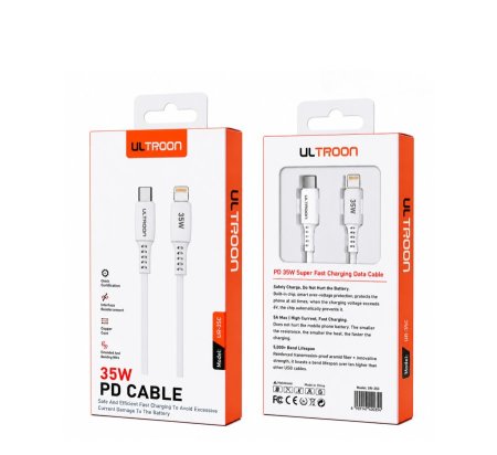 كيبل ايفون ULTROON Lightning To Type C 35W