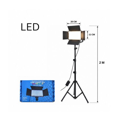 ضوء LED للتصوير مزود بابواب توجيه طول 2 متر