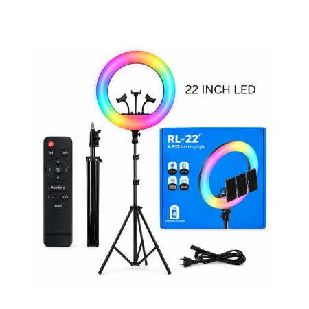 رينج لايت 22 انش RGB Ring Light طول 2 متر